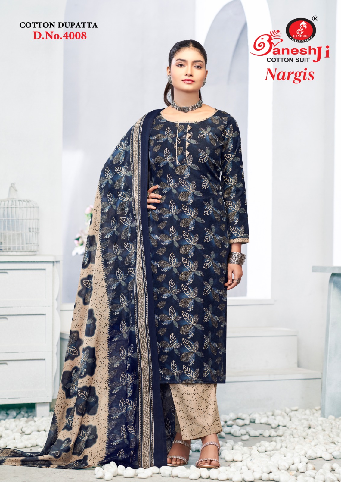 Ganeshji Nargis Vol-4 Wholesale Pure Cotton Printed Dress Material