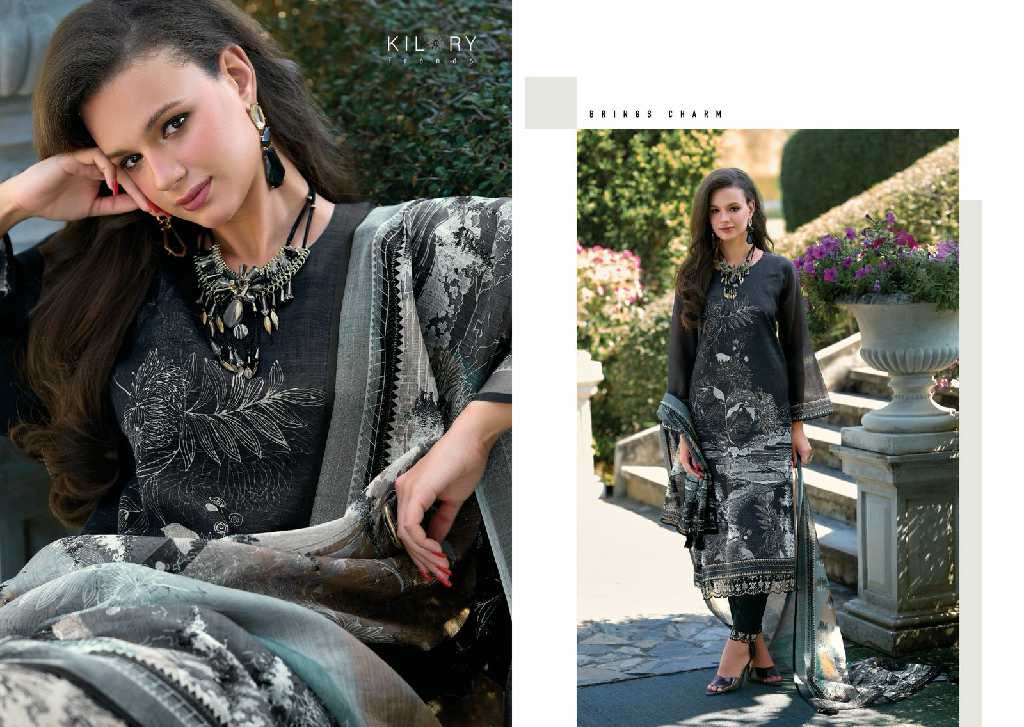 magic by kilory trends linen pretty look pakistani 3pcs dress