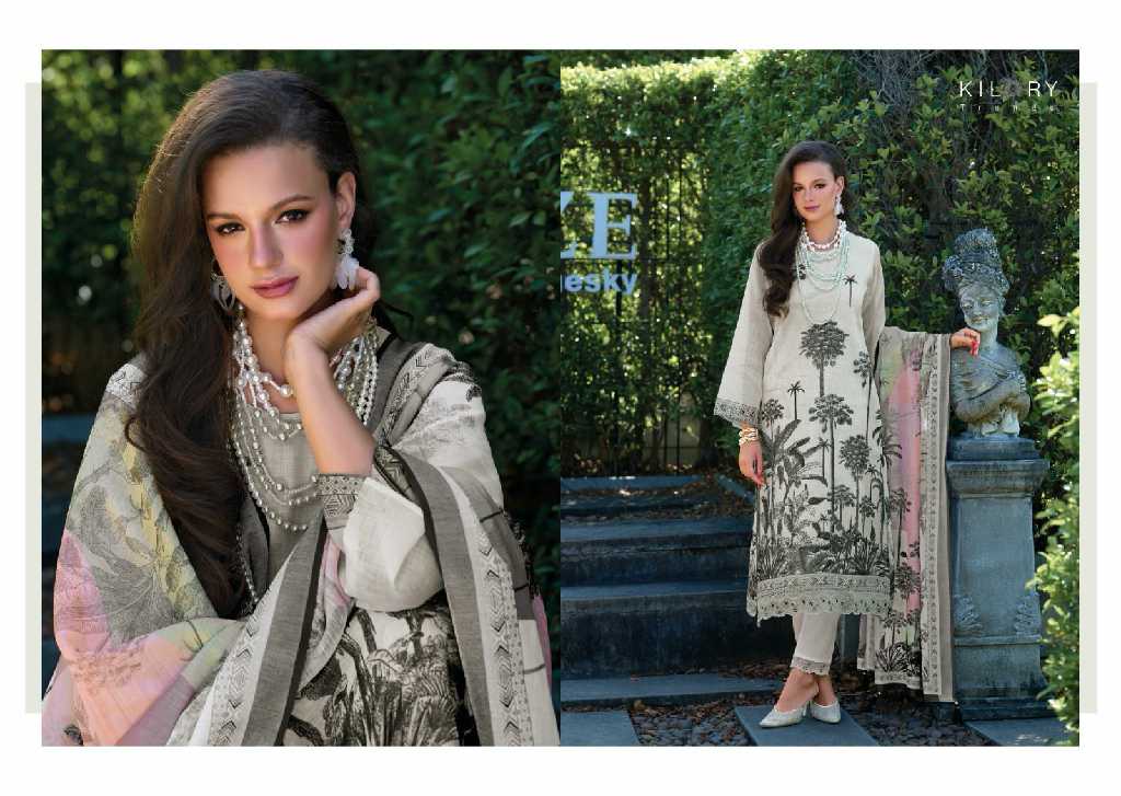 magic by kilory trends linen pretty look pakistani 3pcs dress