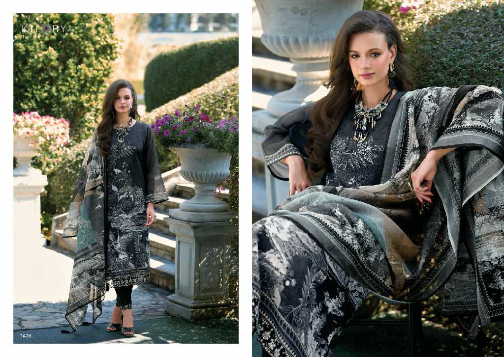 magic by kilory trends linen pretty look pakistani 3pcs dress