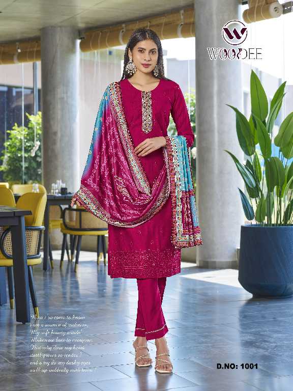 Woodee Milly Wholesale 3 Piece Concept Readymade Salwar Suits