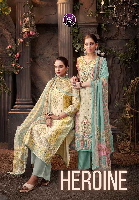 Kala Fashion Heroine Wholesale Pure Modal With Fancy Handwork Dress Material