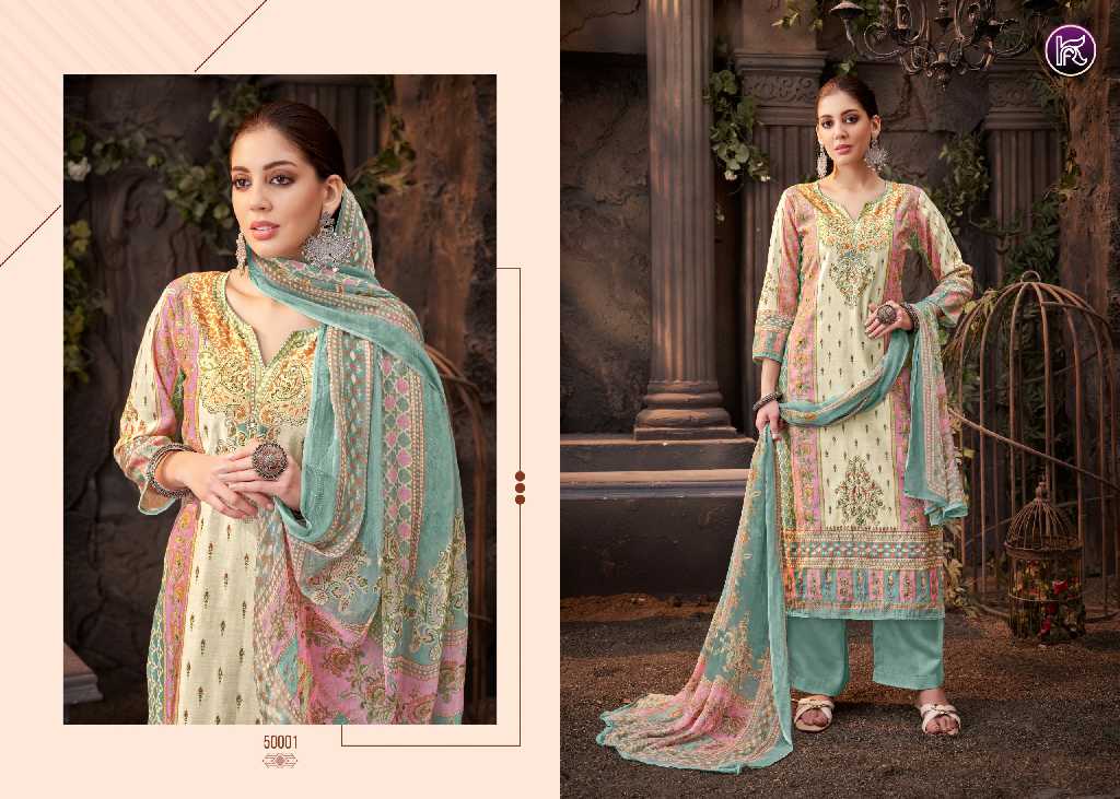 Kala Fashion Heroine Wholesale Pure Modal With Fancy Handwork Dress Material