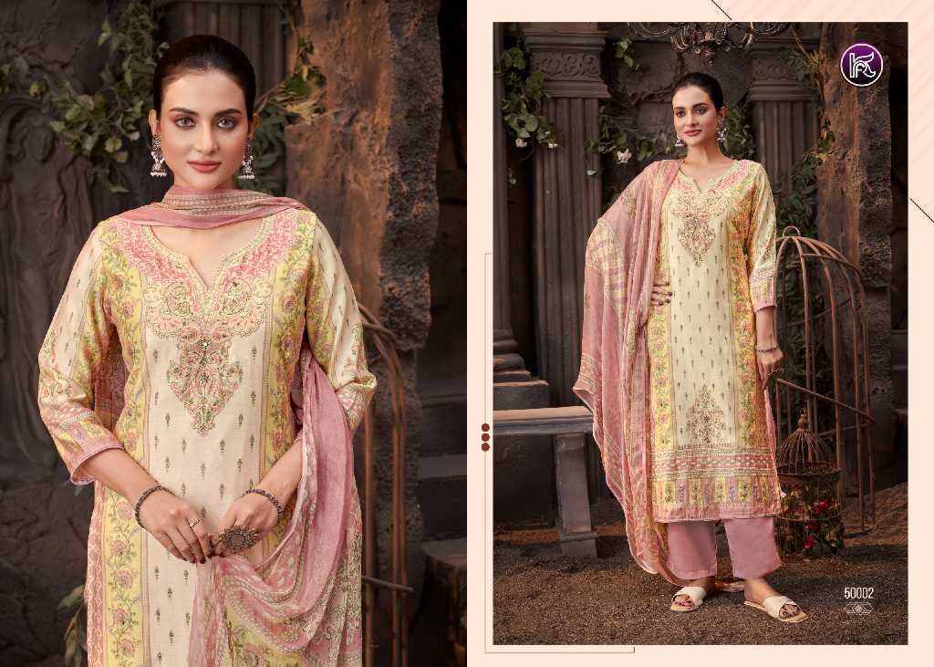 Kala Fashion Heroine Wholesale Pure Modal With Fancy Handwork Dress Material