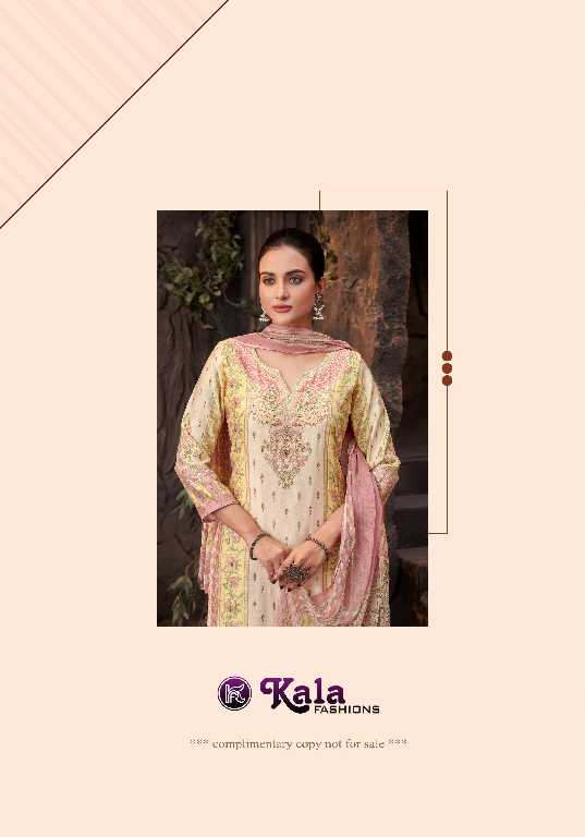 Kala Fashion Heroine Wholesale Pure Modal With Fancy Handwork Dress Material