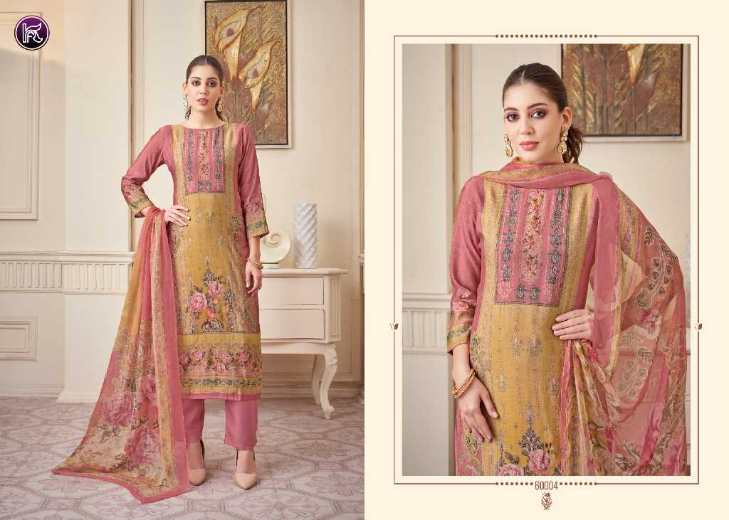Kala Fashion Haseena Wholesale Pure Modal With Fancy Handwork Dress Material