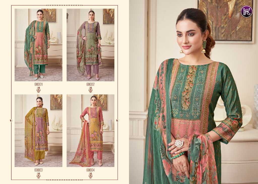Kala Fashion Haseena Wholesale Pure Modal With Fancy Handwork Dress Material