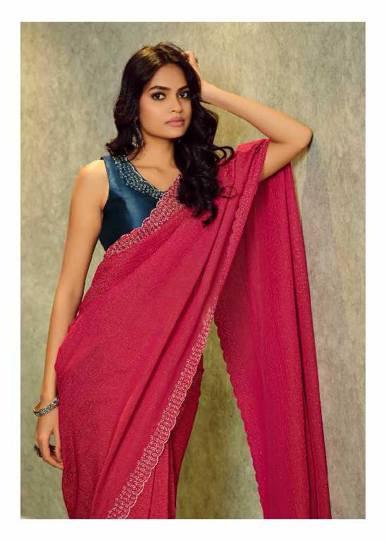 LT Fabrics Silver Stone Vol-16 Wholesale Cosmos With Swaroski Work Party Wear Sarees