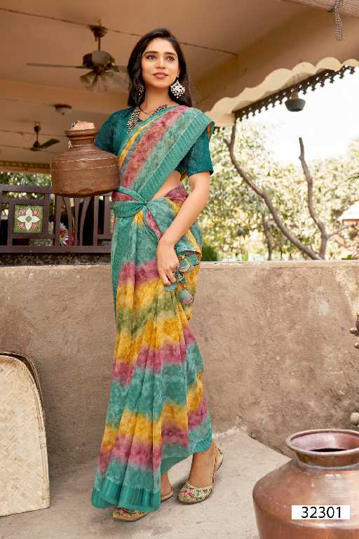 Vallabhi Shefali Vol-3 Wholesale Georgette With Abstract Print Sarees