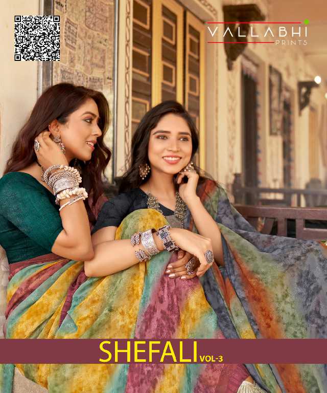 Vallabhi Shefali Vol-3 Wholesale Georgette With Abstract Print Sarees