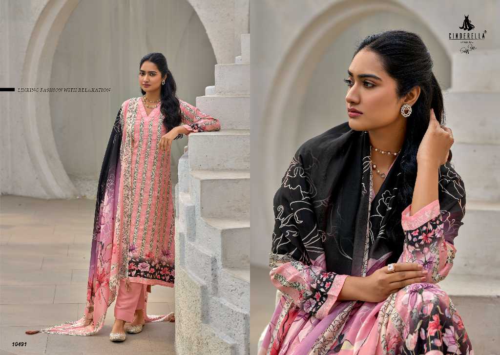 CINDERELLA SONE KI CHIDYA FANCY DIGITAL PRINT WITH HANDWORK DRESS MATERIAL