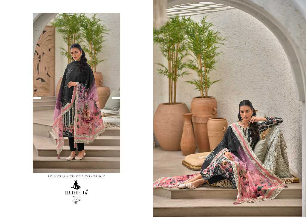 CINDERELLA SONE KI CHIDYA FANCY DIGITAL PRINT WITH HANDWORK DRESS MATERIAL