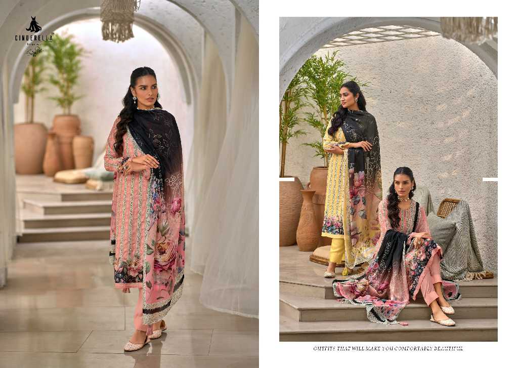 CINDERELLA SONE KI CHIDYA FANCY DIGITAL PRINT WITH HANDWORK DRESS MATERIAL
