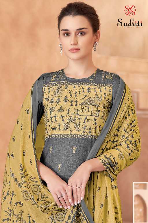 Sudriti Trible Thread Wholesale Pure Cotton Lawn With Hand Work Salwar Suits