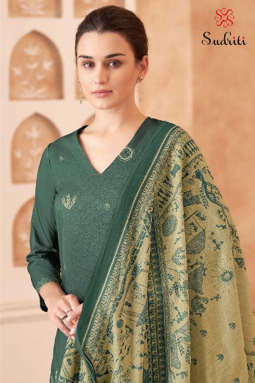 Sudriti Trible Thread Wholesale Pure Cotton Lawn With Hand Work Salwar Suits