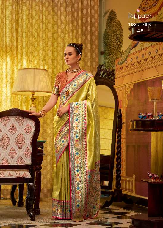 Rajpath Colours Wholesale TIssue Silk Party Wear Indian Sarees