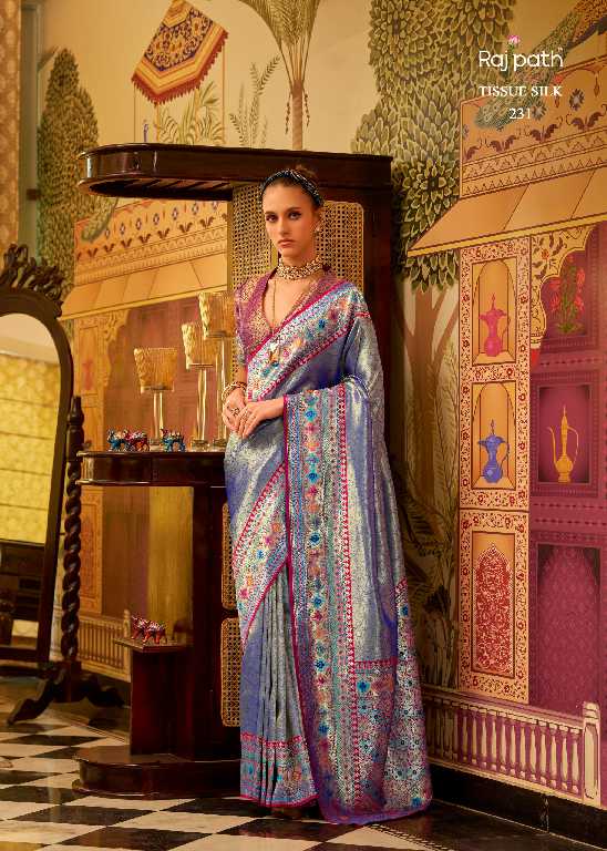 Rajpath Colours Wholesale TIssue Silk Party Wear Indian Sarees