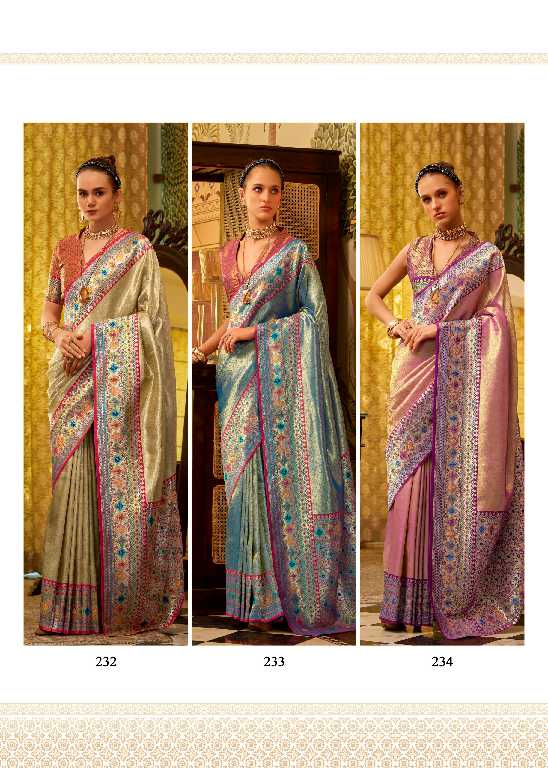 Rajpath Colours Wholesale TIssue Silk Party Wear Indian Sarees