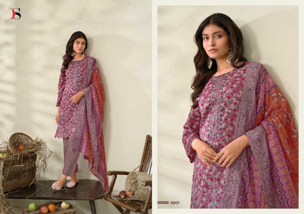 Deepsy Bin Saeed Vol-15 Wholesale Lawn Collection Pakistani Suits Dress Material