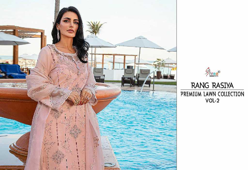 Shree Fabs Rang Rasiya Premium Lawn Collection Vol-2 Wholesale Pakistani Concept Suits