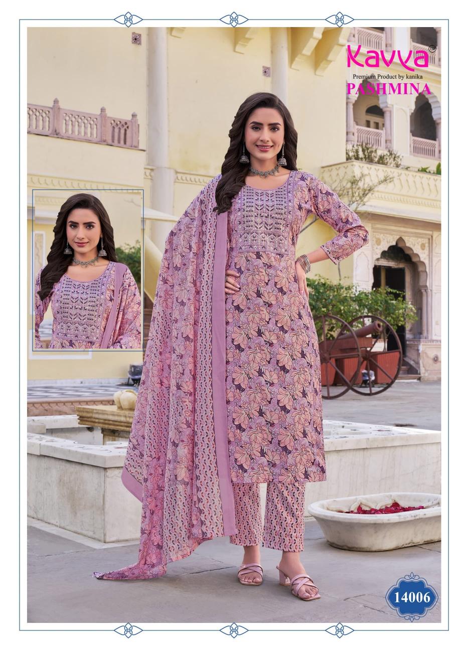 kavya pashmina vol 14 malaysian readymade cotton lining classic 3pcs dress