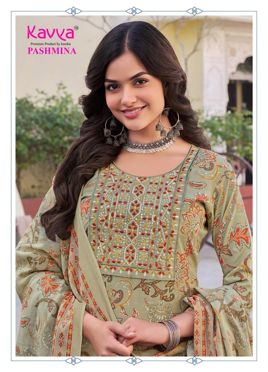 kavya pashmina vol 14 malaysian readymade cotton lining classic 3pcs dress