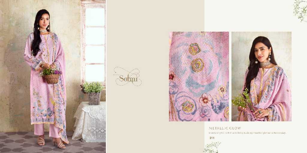 Kimora Sohni Spring Vol-14 Wholesale Pure Linen With Digital Print With Work Salwar Suits