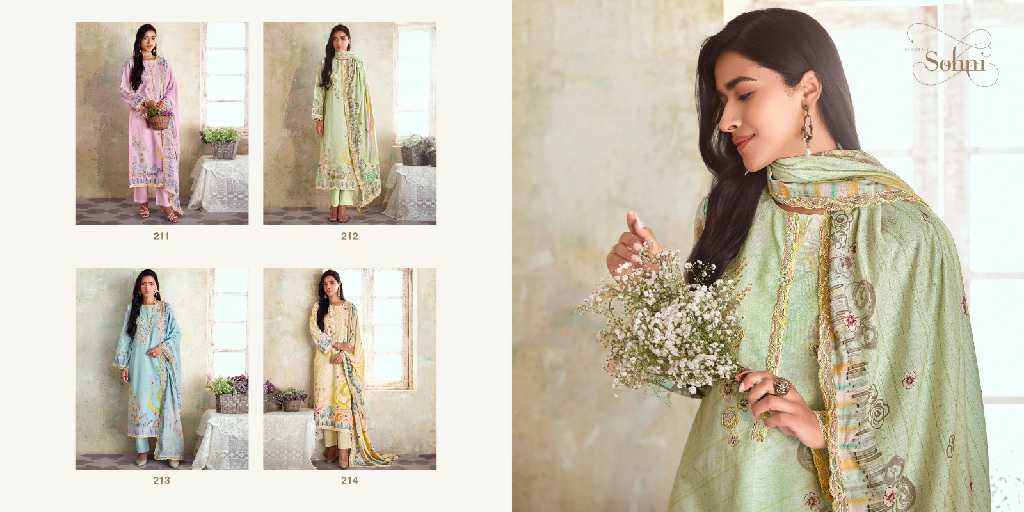 Kimora Sohni Spring Vol-14 Wholesale Pure Linen With Digital Print With Work Salwar Suits