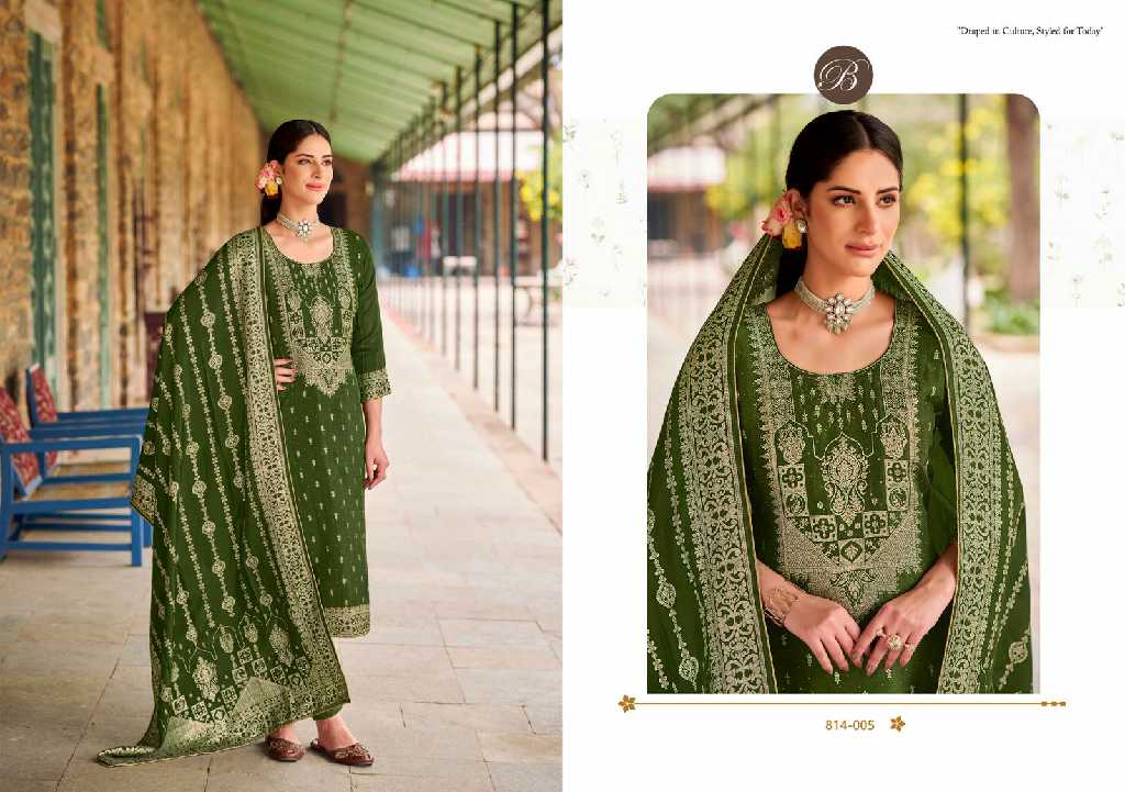 Belliza Pankhuri Wholesale Pure Viscose Dola Silk With Swaroski Work Dress Material