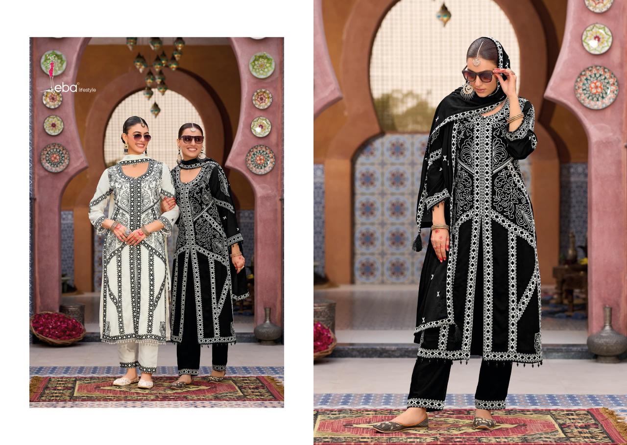 kase by eba lifestyle chinon fully stitch designer pakistani 3pcs dress