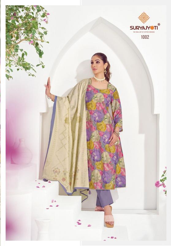 suryajyoti kiara vol 1 russian silk beautiful look dress material