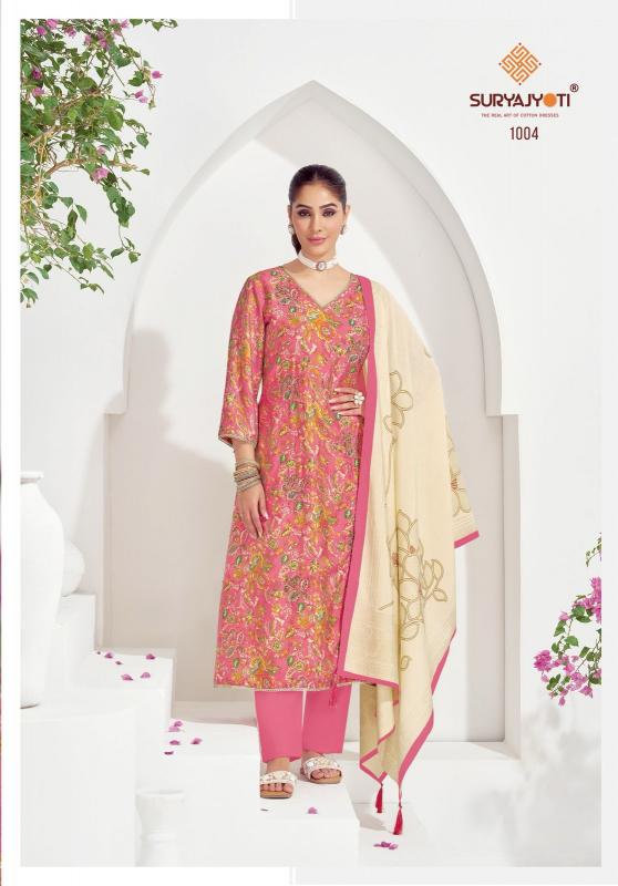 suryajyoti kiara vol 1 russian silk beautiful look dress material