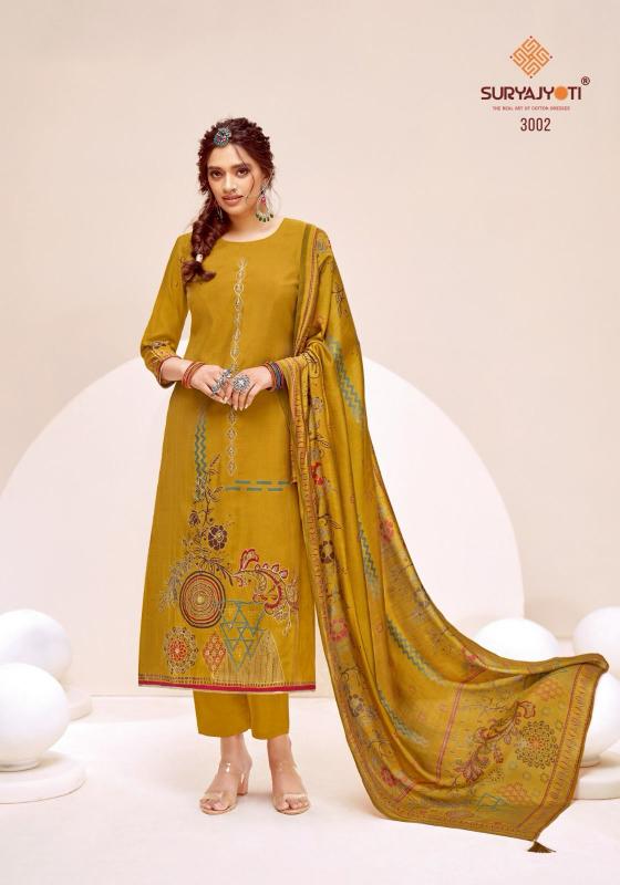 suryajyoti prabha vol 3 modal discharge print casual dress material
