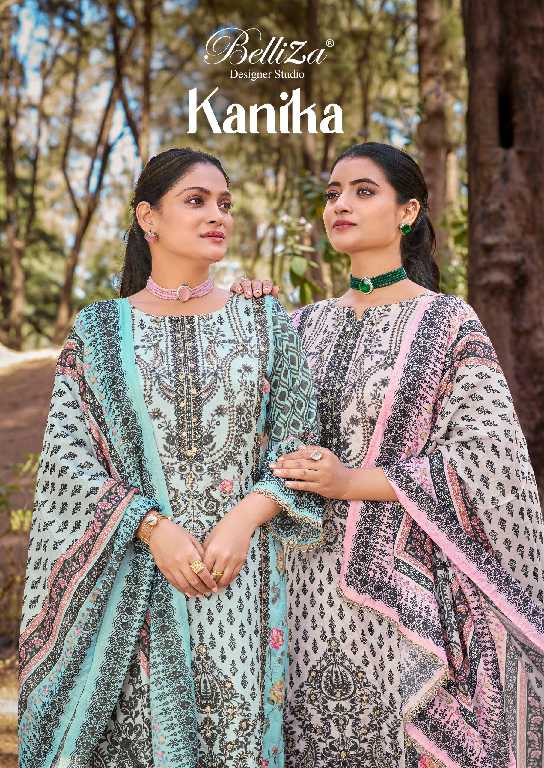 kanika by belliza designer viscose muslin pakistani print suits online