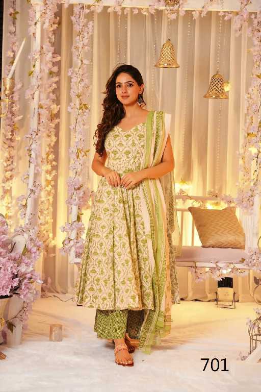 Lucaya Clora Vol-7 Wholesale Designer 3pcs beautiful printed Kurti bottom with dupatta Collection