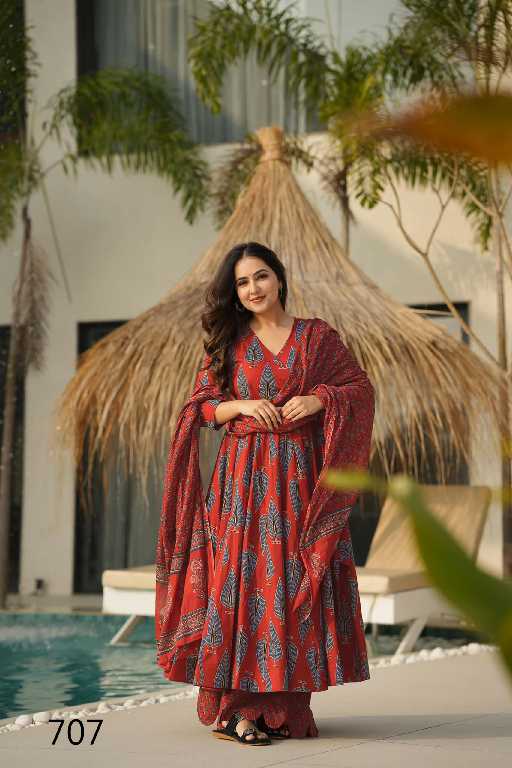 Lucaya Clora Vol-7 Wholesale Designer 3pcs beautiful printed Kurti bottom with dupatta Collection