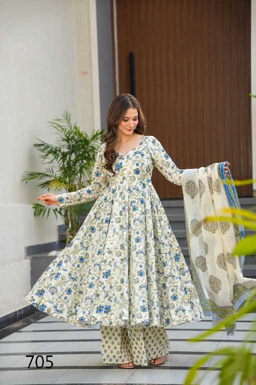 Lucaya Clora Vol-7 Wholesale Designer 3pcs beautiful printed Kurti bottom with dupatta Collection