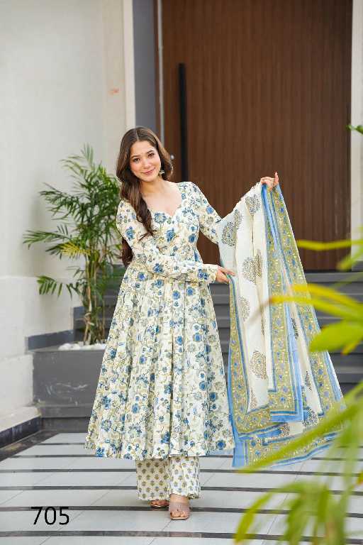 Lucaya Clora Vol-7 Wholesale Designer 3pcs beautiful printed Kurti bottom with dupatta Collection
