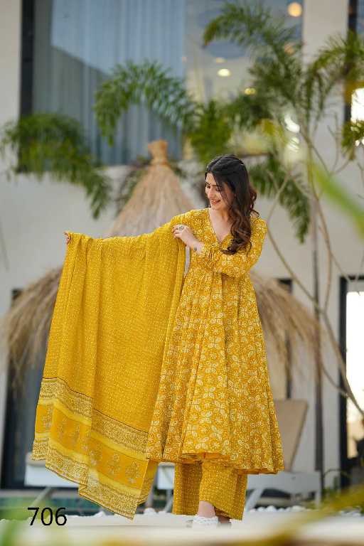 Lucaya Clora Vol-7 Wholesale Designer 3pcs beautiful printed Kurti bottom with dupatta Collection