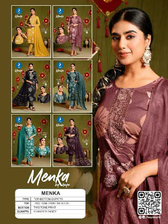 Kaya Menka Wholesale 3 Piece Concept Straight Cut Readymade Suits
