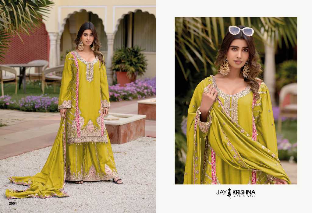 Jay krishna By Your Choice Readymade Vol-2 Wholesale Heavy Chinon Readymade Suits