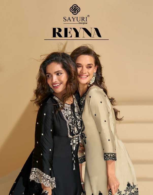 Sayuri Reyna Wholesale Real Chinon Silk Free Size Stitched Suits