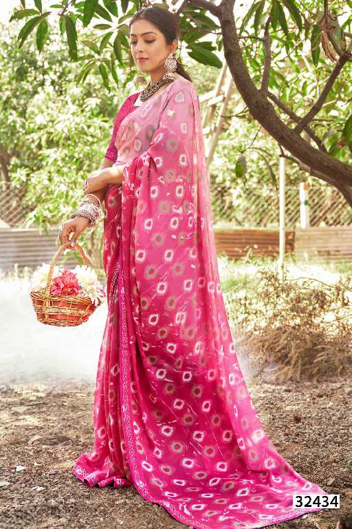 VALLABHI LAUNCHING SHRUTI VOL3 GEORGETTE PRINT FANCY CONCEPT DAILY WEAR SAREE COLLECTIONS
