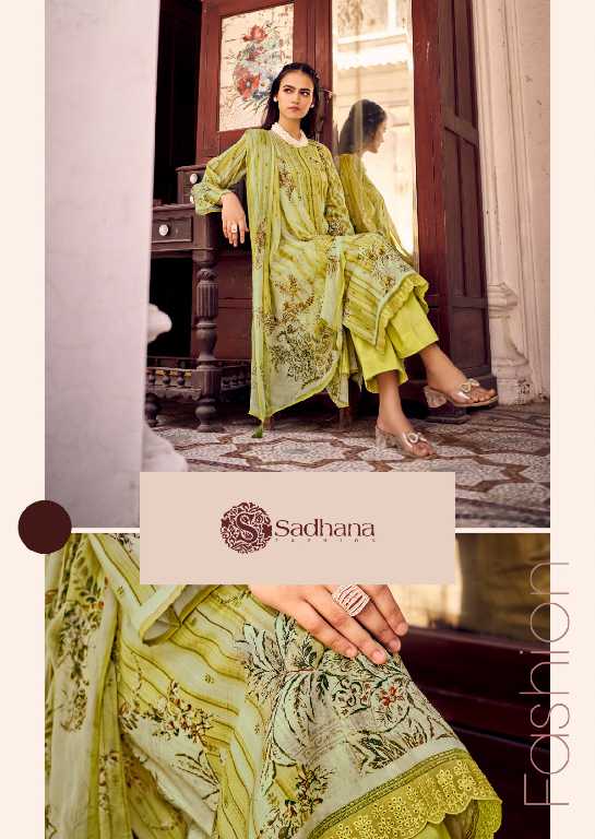 Sadhana Rohi Wholesale Pure Lawn Cotton With Fancy Work Salwar Suits