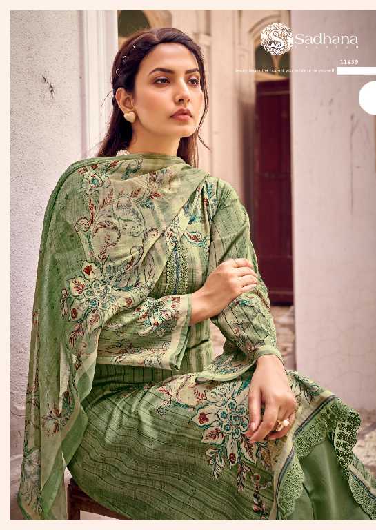 Sadhana Rohi Wholesale Pure Lawn Cotton With Fancy Work Salwar Suits