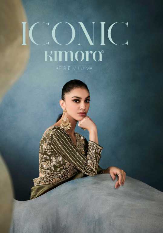 Kimora Premium Iconic Wholesale Satin With Handwork Designer Sarees