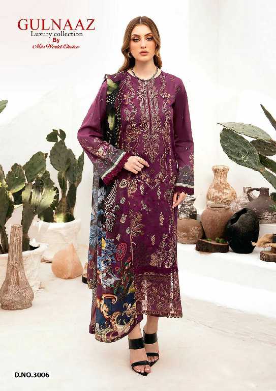 Miss World Choice Gulnaaz Vol-3 Wholesale Karachi Print Dress Material