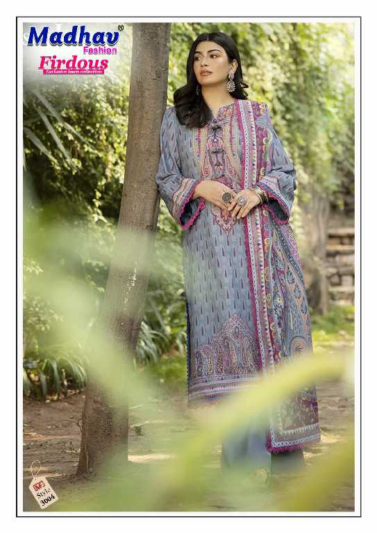 Madhav Firdous Vol-3 Wholesale Pure Designer Cotton Dress Material
