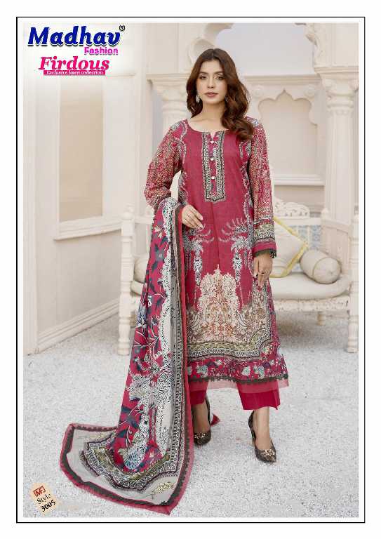 Madhav Firdous Vol-3 Wholesale Pure Designer Cotton Dress Material