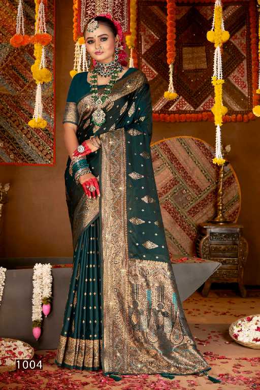 Saroj Krishnaleela Satin Saroski Vol-4 Wholesale Pure Satin Silk Party Wear Sarees